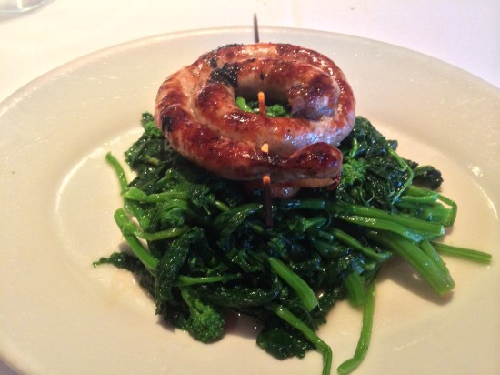 Trattoria Romana sausage and rabe
